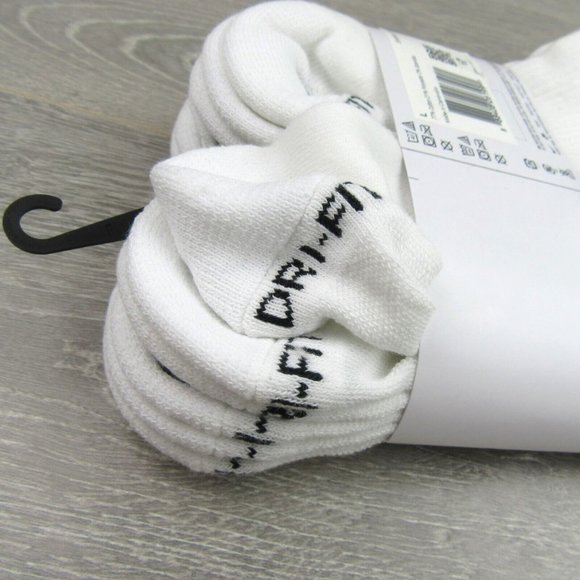 Nike Everyday Plus Cushioned Ankle Socks 6 Pack Men's 8-12 White NEW - Picture 7 of 9